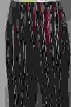 Black Yarndyed Straight 2 Piece Suit Set image number 2