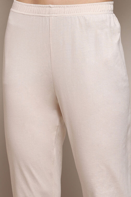 Cream Polyester Anarkali Suit Set image number 2