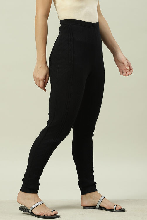 Maroon Acrylic Jeggings image number 0