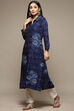 Indigo LIVA Straight Printed Kurta