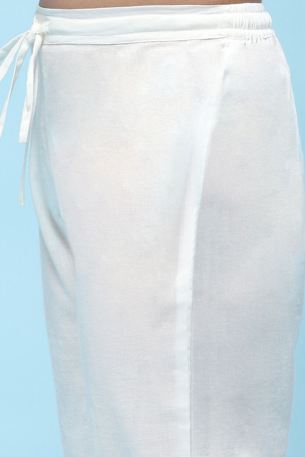 Pink White Cotton Floral Printed Kurta and Palazzo image number 2