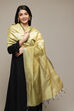 Mustard Cotton Blend Dupatta image number 1