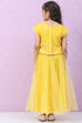 Yellow Viscose Lehenga Set image number 4