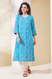Grey Viscose Rayon Straight Kurta image number 0