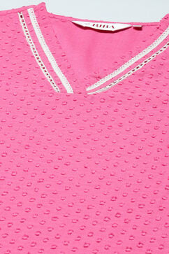 Pink Cotton Straight Suit Set image number 1