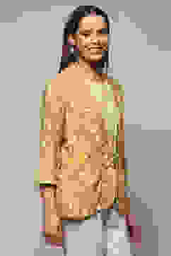 Ochre Rayon Straight Jacket image number 6