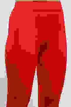 Red Cotton Blend Solid Leggings image number 1