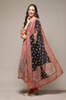 Red Cotton Anarkali Kurta Churidar Suit Set image number 5