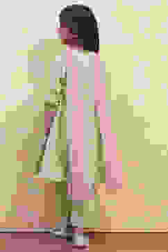 Green Cotton Gathered Suit Set image number 4