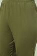 Green Cotton Kalidar Kurta Churidar Suit Set image number 2