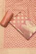 Pink Chanderi Silk Printed Unstitched Suit Set image number 0