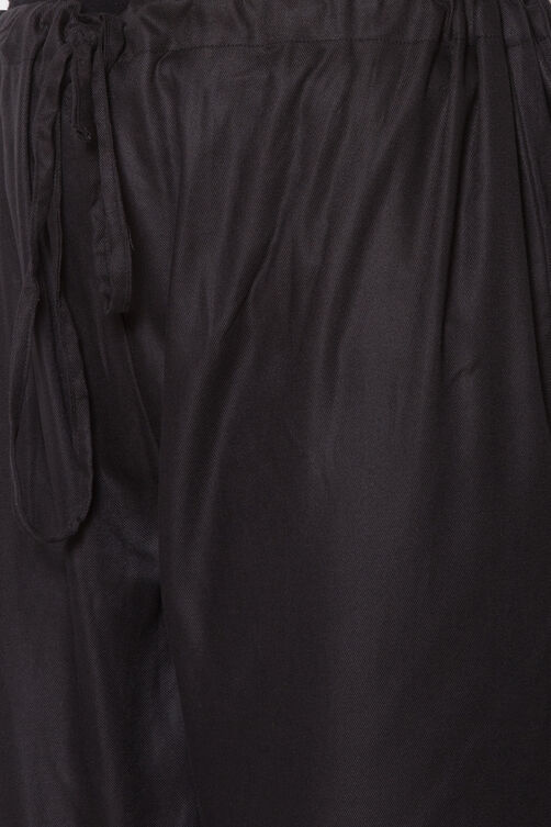Black Rayon Pants image number 1