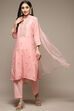 Yellow Cotton Blend Straight Kurta Suit Set image number 0