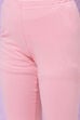 Onion Pink Cotton Girls Flared Kurta Churidar Suit Set