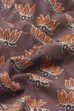 Brown Cotton Floral Printed Halter Kurti image number 2