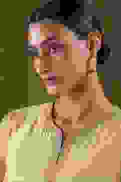 Maroon Brass Jhumka image number 3