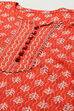 Rust Cotton Unstitched Suit set image number 2