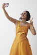 Mustard Yarndyed Fitted Sleeveless Top image number 6