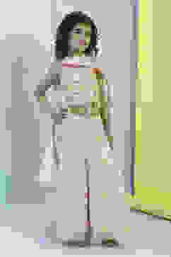 Multi-Colored Printed Blouse & Palazzo Set image number 7