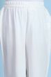 White Viscose Rayon Solid Straight Suit Set image number 2