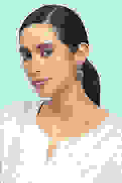 Pink Green Brass Drop & Danglers image number 3