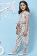 Ecru Cotton Straight Jumpsuit image number 2