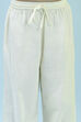 Cream Cotton Gathered Suit Set image number 2