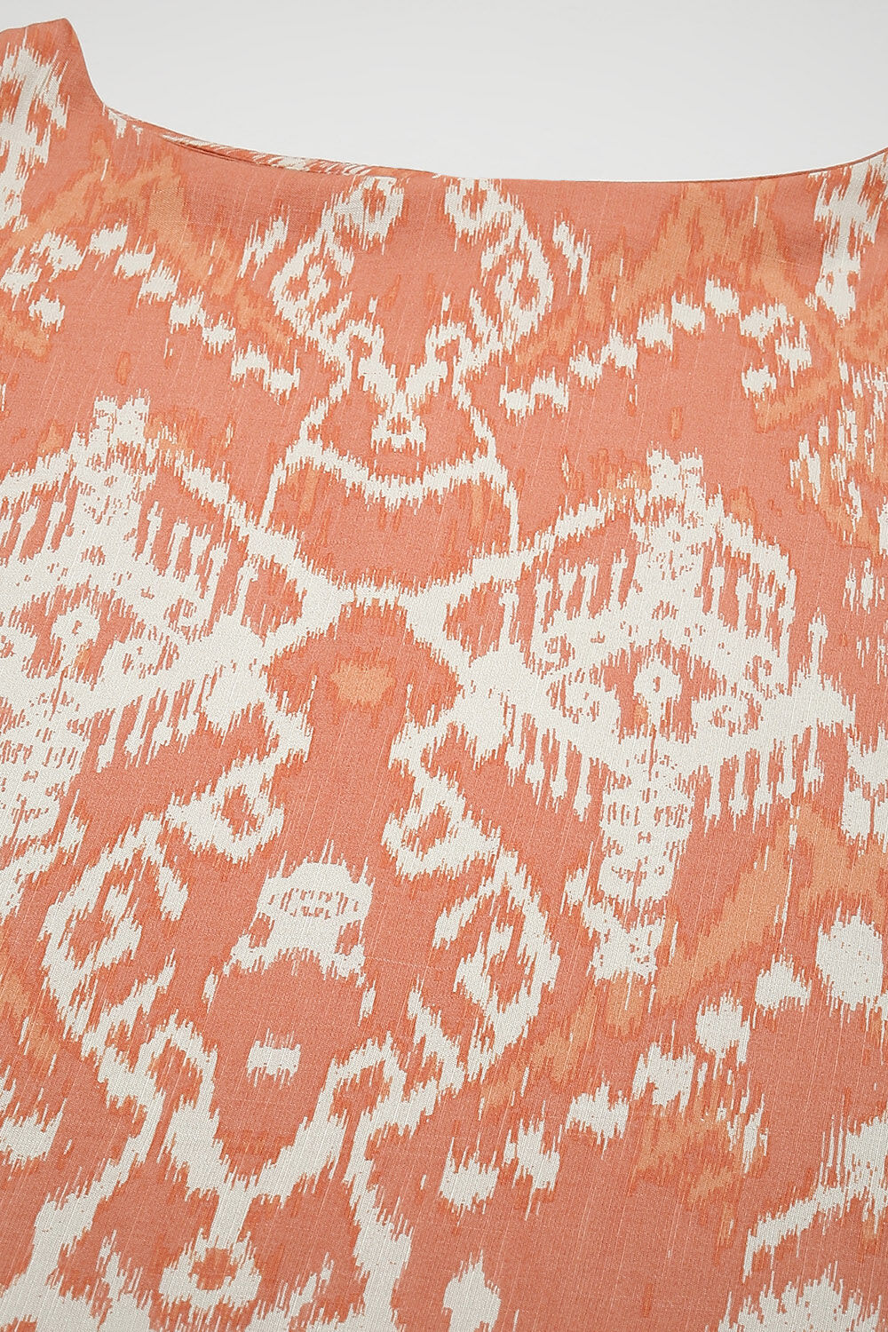 Orange LIVA Straight Printed 2 Piece Set image number 1