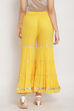 Yellow Cotton Sharara Pants image number 5