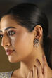 White Stone Earrings image number 3