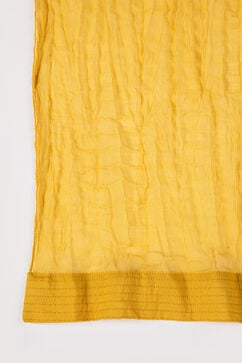 Rohit Bal Mustard Cotton Silk Anarkali Printed Suit Set image number 3