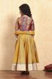 Mustard Yellow Polyester Gathered Lehenga Set image number 4