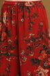 Red Georgette Printed Asymmetric Suit Set image number 2