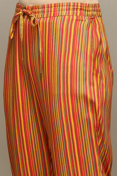 Mustard Rayon Straight Kurta Pants 2 Piece Set image number 2