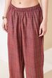 Maroon Viscose Blend Straight Kurta Set image number 2