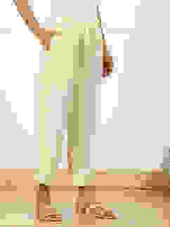 Cream-coloured Solid Mid-Rise Regular Fit Palazzo image number 3