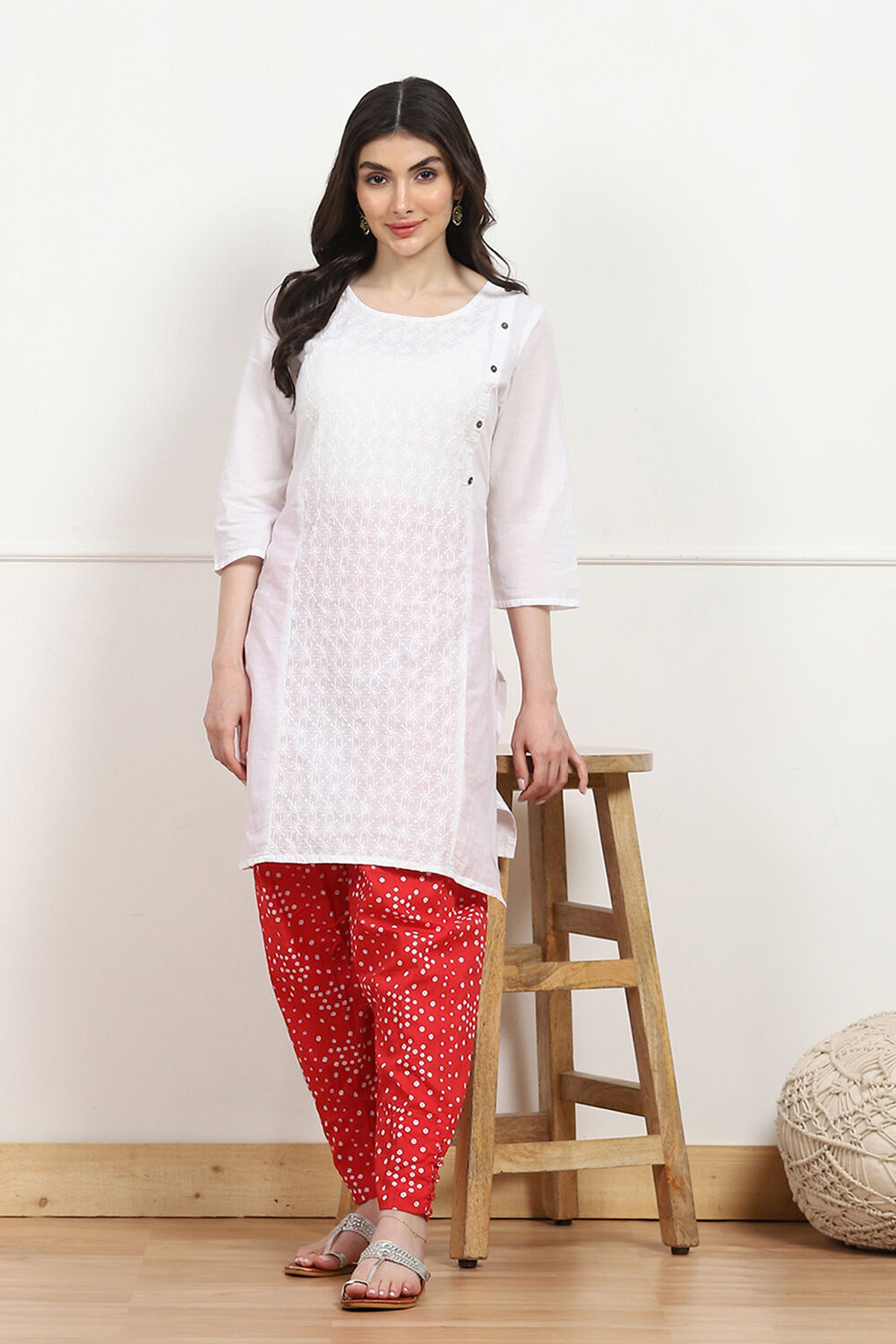 Black Cotton Printed Salwar image number 0