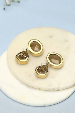 Brown Brass Earrings image number 2