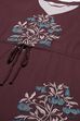 Maroon Cotton Printed Nightwear image number 1