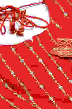 Red Cotton Solid Anarkali Suit Set image number 1