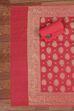 Orange Cotton Printed Embroidered Unstitched Suit Set image number 3