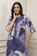 Maroon Cotton Abstract Printed Straight Suit Set image number 7