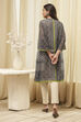 Black Printed Straight Kurta image number 3