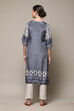 Green Viscose A-Line Printed Kurta image number 4