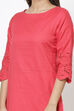 Indigo Cotton Straight Yarndyed Kurta image number 1