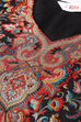 Black Woolen A-Line Kurta Narrow Pants Suit Set image number 1