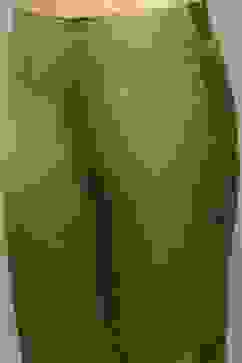 Green Silk Straight Kurta Slim Pant Suit Set image number 2