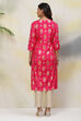 Red Straight Viscose Kurta image number 5