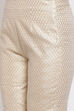 Gold Straight Poly Cotton Pants image number 1