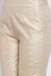 Beige And Gold Poly Cotton Pants image number 1